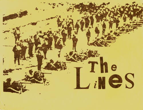 The Lines - blank flyer from 1979