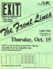 The Front Lines flyer for Exit 10/18/82