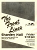 The Front Lines flyer for Practical Theater Pay-the-Rent Party