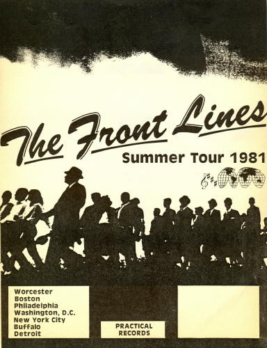 The Front Lines Summer Tour 1981 flyer