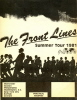 The Front Lines flyer for Summer Tour 1981